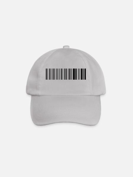 barcode. - Baseballkappe - Grau