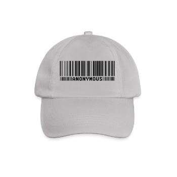 Anonymous Barcode - We are legion - Shirt - Baseballkappe - Grau - Vorne
