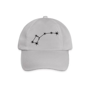 Sternbild Kleiner Bär / Wagen Konstellation - Baseballkappe - Grau - Vorne