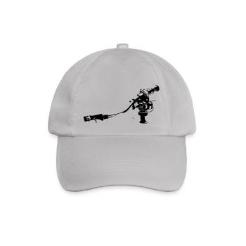 Plattenspieler - Baseballkappe - Grau - Vorne