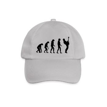 bass player evolution - Baseballkappe - Grau - Vorne