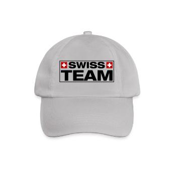 Team Swiss Schweiz - Baseballkappe - Grau - Vorne