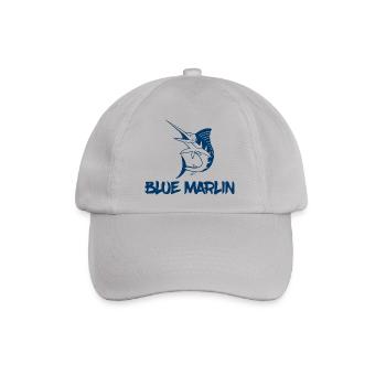 Angler - Angelsport - Blue Marlin - Geschenk - Baseballkappe - Grau - Vorne