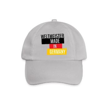 Weltmeister Made in Germany - Baseballkappe - Grau - Vorne