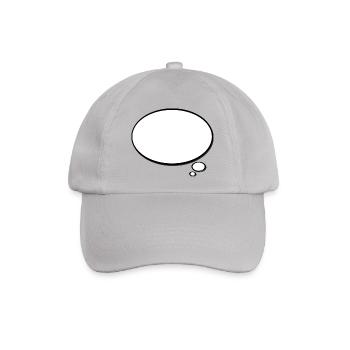 sprechblase - Baseballkappe - Grau - Vorne