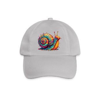 Schnecke - Baseballkappe - Grau - Vorne