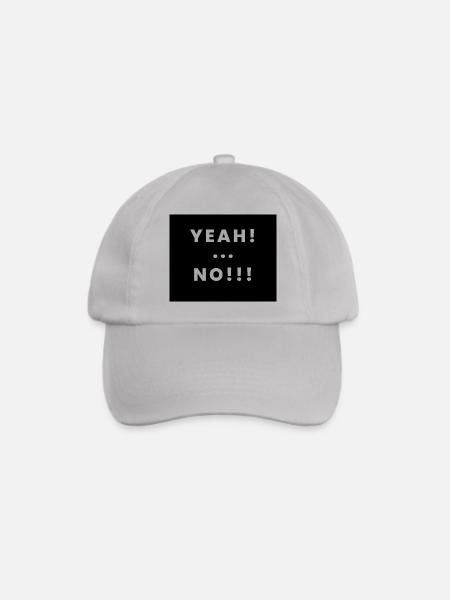 yeah no - Baseballkappe - Grau