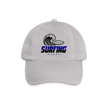 Surfing Surfboard - Baseballkappe - Grau - Vorne
