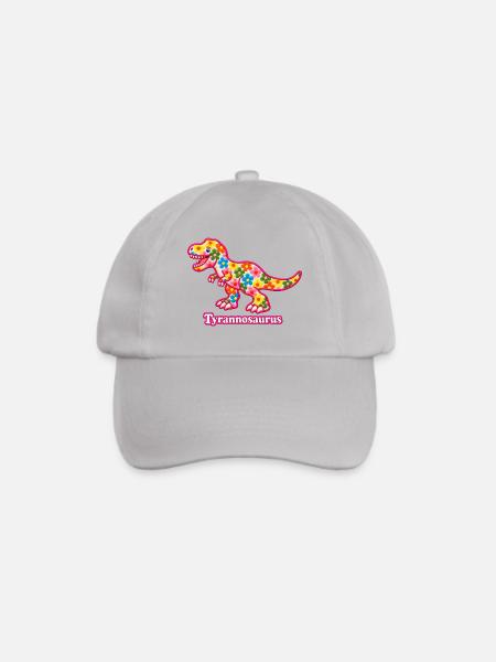 Floraler Tyrannosaurus T-Rex – Pyrenäenlinien-Labor - Baseballkappe - Grau