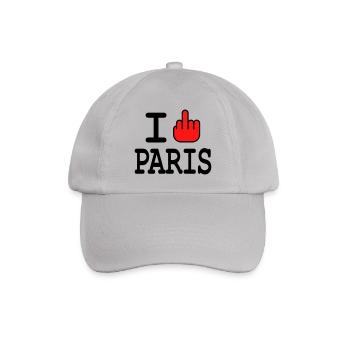 i ficken paris - Baseballkappe - Grau - Vorne