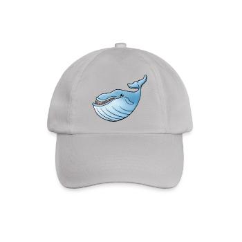 Kleiner Blauwal - Baseballkappe - Grau - Vorne