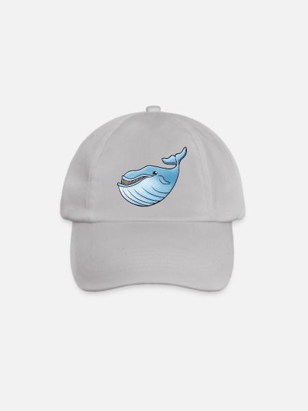 Kleiner Blauwal - Baseballkappe - Grau