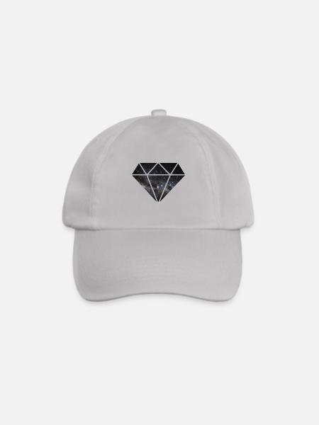 Diamant in Space - Baseballkappe - Grau