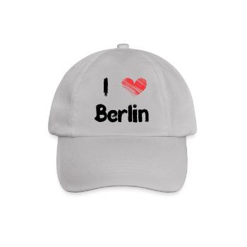 I love Berlin - Baseballkappe - Grau - Vorne