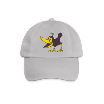 Krähe - Baseballkappe - Grau - Vorne