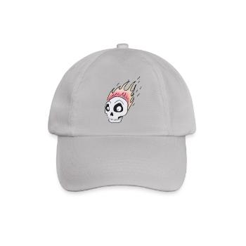 Brennen skull1 - Baseballkappe - Grau - Vorne