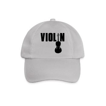 violin - Baseballkappe - Grau - Vorne