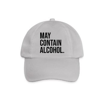 May contain Alcohol - Baseballkappe - Grau - Vorne