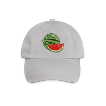 Wassermelone - Baseballkappe - Grau - Vorne