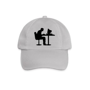 Geek - Baseballkappe - Grau - Vorne