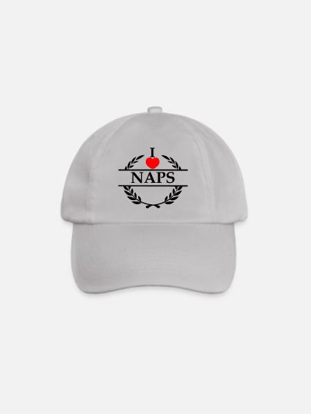 Ich liebe Nickerchen - Baseballkappe - Grau