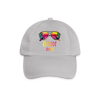 Rhodos 2026 Tropen-Sonnenbrille - Baseballkappe - Grau - Vorne