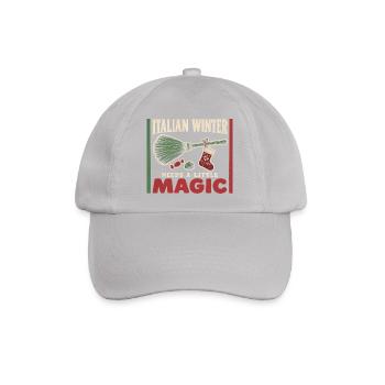 La Befana Italienische Epiphanie Weihnachtshexe - Baseballkappe - Grau - Vorne