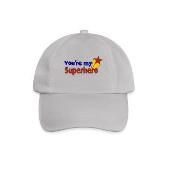 you're my superhero - Baseballkappe - Grau - Vorne