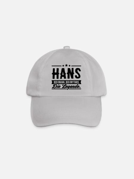 Mann Mythos Legende Hans - Baseballkappe - Grau