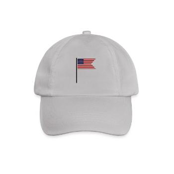 United States flag - Baseballkappe - Grau - Vorne
