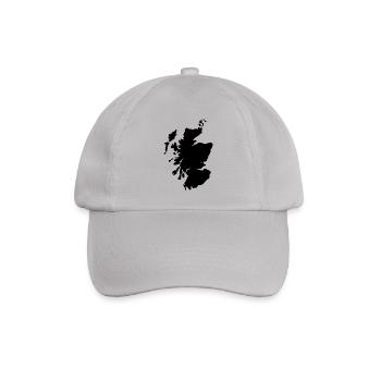 Schottland-Karte - Baseballkappe - Grau - Vorne