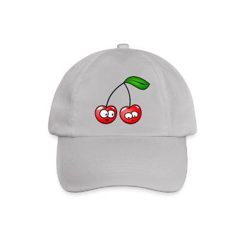 Die Kirschen - Baseballkappe - Grau - Vorne