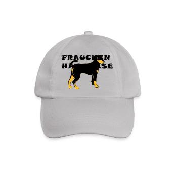 pinscher hund - Baseballkappe - Grau - Vorne