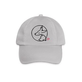 Schlafender Fuchs - Baseballkappe - Grau - Vorne
