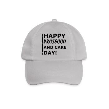 Happy Prosecco - Baseballkappe - Grau - Vorne