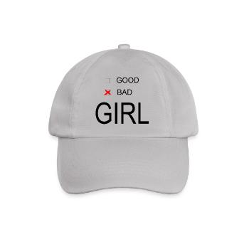 Bad Girl - Baseballkappe - Grau - Vorne
