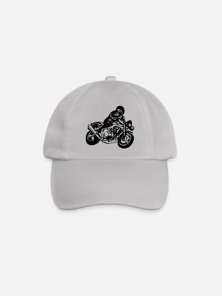 motorrad - Baseballkappe - Grau