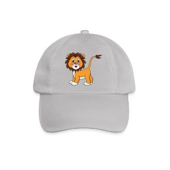 Baby Löwe - Baseballkappe - Grau - Vorne