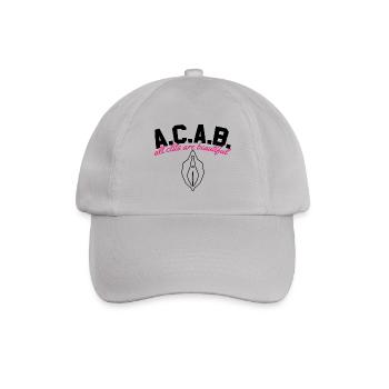 A.C.A.B. - All Clits Are Beautiful - Baseballkappe - Grau - Vorne