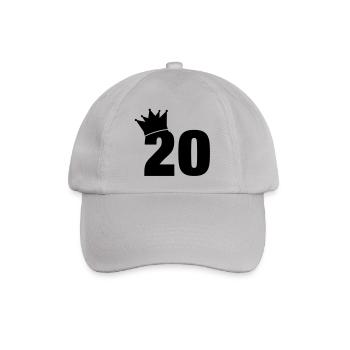 20_krone_f1 - Baseballkappe - Grau - Vorne