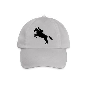 Reitsport Reiten Reiter Pferde Pferdesport - Baseballkappe - Grau - Vorne