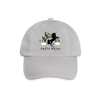 Death Metal Einhorn - Baseballkappe - Grau - Vorne