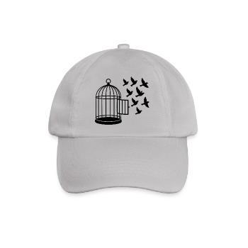 Freiheit - Baseballkappe - Grau - Vorne