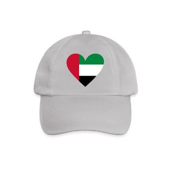 UAE Heart - Baseballkappe - Grau - Vorne