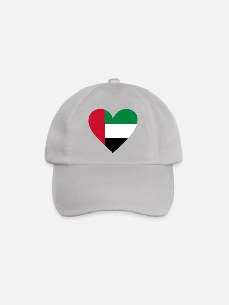 UAE Heart - Baseballkappe - Grau