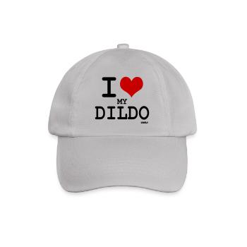 i love my dildo - Baseballkappe - Grau - Vorne
