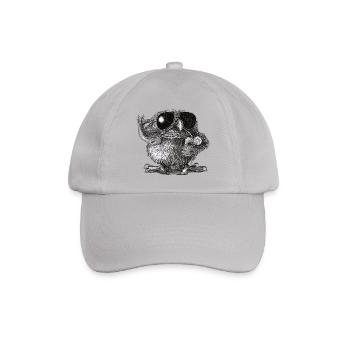 Coole Eule - Baseballkappe - Grau - Vorne