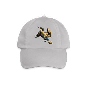 kormoran cormorant voegel birds animal tiere - Baseballkappe - Grau - Vorne
