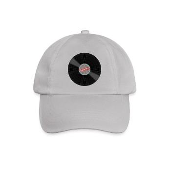 Retro Schallplatte Geschenkidee Musiker DJ Vinyl - Baseballkappe - Grau - Vorne