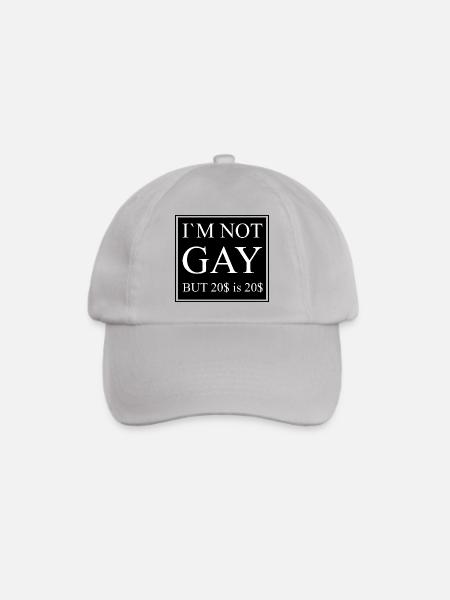 Im not Gay - Baseballkappe - Grau